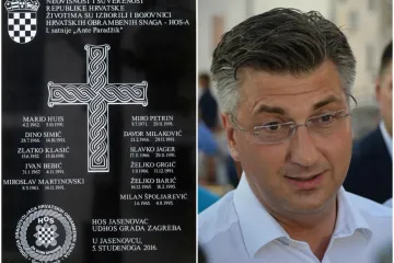 Premijer ministru izdao naredbu kojom će riješiti pitanje HOS-ove ploče i ustaškog pozdrava