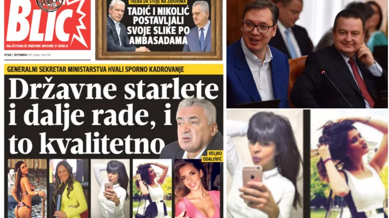 Srpsko Ministarstvo vanjskih poslova nastavlja zapošljavati starlete