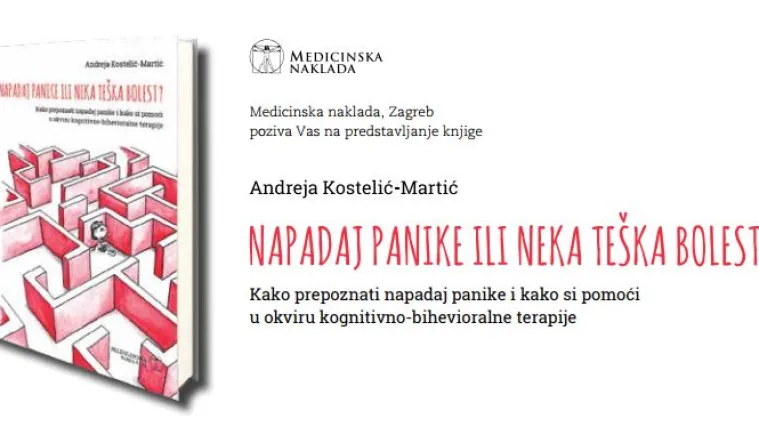 'Napadaj panike ili neka te&scaron;ka bolest?' Knjiga psihologinje Andreje Kostelić-Martić o problemu koji ne treba ignorirati