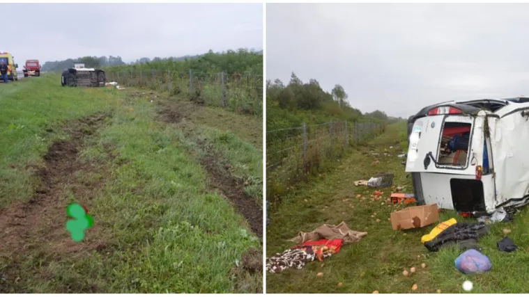 Izletio s autoceste i nekoliko puta se prevrnuo, ozlijeđeno dvoje male djece