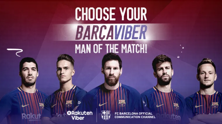 FC Barcelona pokreće chatbot na Viberu, predstavljajući izbor najboljeg igrača utakmice