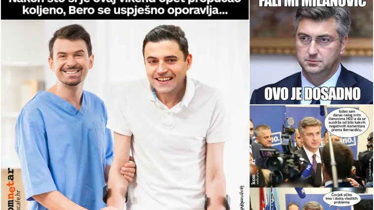 'Bero si je opet propucao koljeno, ali uspje&scaron;no se oporavlja'