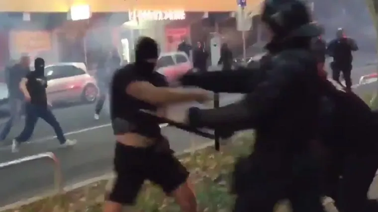 Slovenski huligani divljali na ulicima, neredi i na tribinama