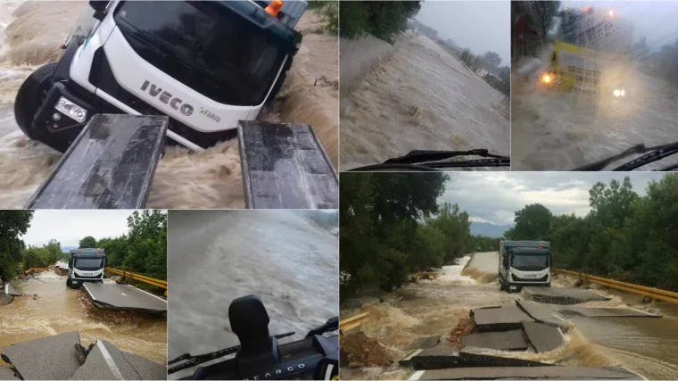 Braća spasila mu&scaron;karca iz kamiona koji se na&scaron;ao usred vodene bujice: 'Ovo &scaron;to si ti radio po onom nevrimenu nema ni u filmu!'