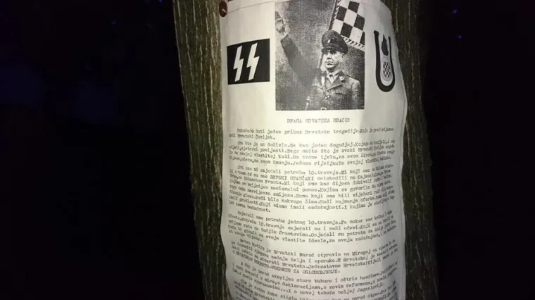 Neugodno iznenađenje u susjedstvu: usta&scaron;ki plakati postavljeni u sarajevskom naselju