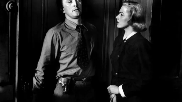 Kirk Douglas i Eleanor Parker kao supružnici u krimi komediji Detektivska priča redatelja Williama Wylera