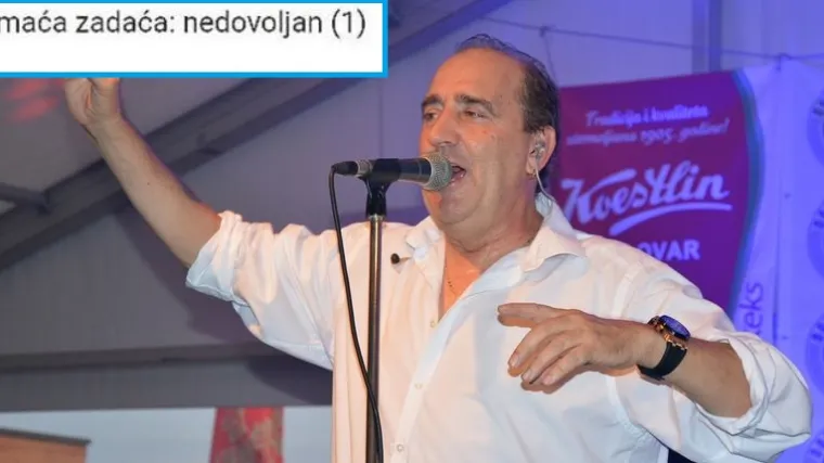 Učenik dobio 'nedovoljan (1)' jer je Grdovićev hit 'Bolje živim nego ministar' naveo kao primjer pjesme socijalne tematike