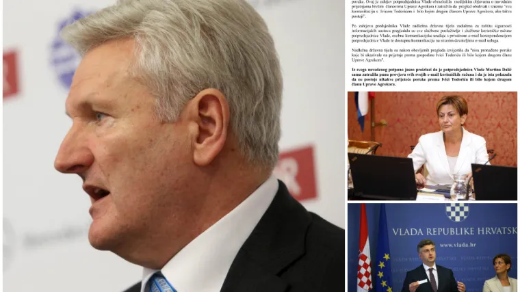 'Martina Dalić tražila je od nadležnih službi provjeru svih svojih mailova. Utvrđeno je da nije prijetila Todoriću'