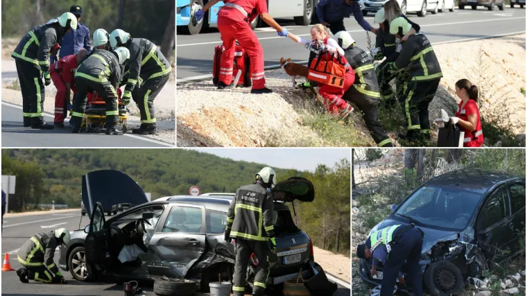 Sudarila se dva automobila, jedan izletio s ceste, dvoje ozlijeđenih
