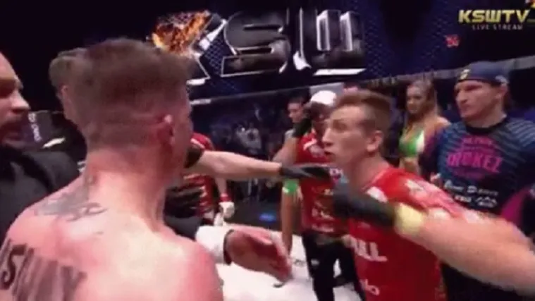 Borac odgurnuo protivničkog trenera, drugi ga poku&scaron;ao nokautirati! Nastao je kaos