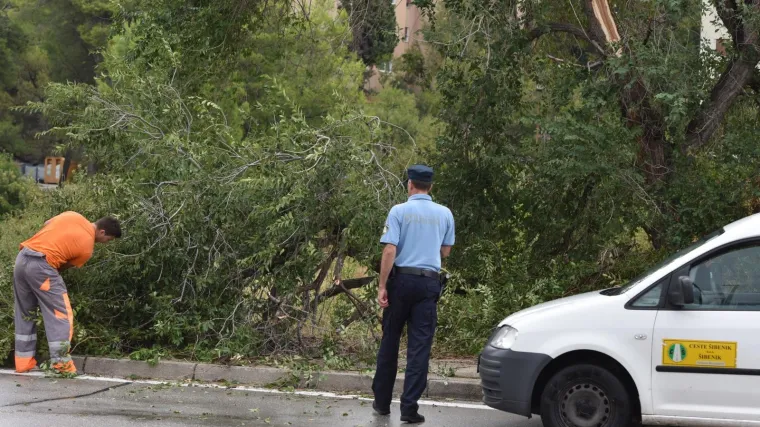 Ogulin pod snažnim udarima vjetra: vatrogasci imali 19 intervencija, građanima se savjetuje da ne izlaze iz kuća