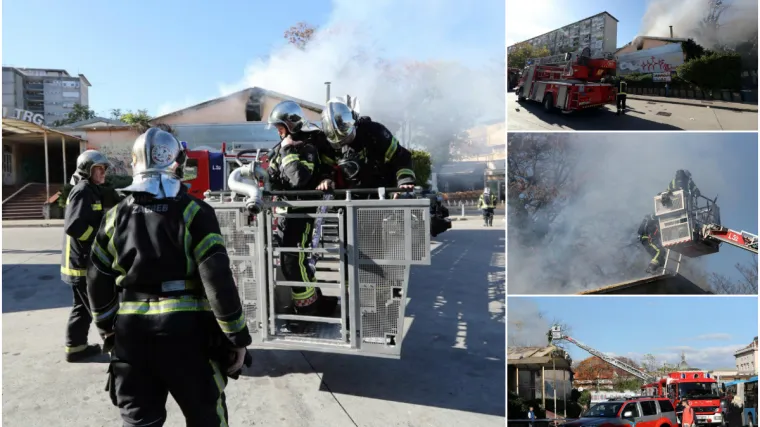 Vatrogasci gase u neposrednoj blizini Glavnog kolodvora, zapalila se napuštena zgrada