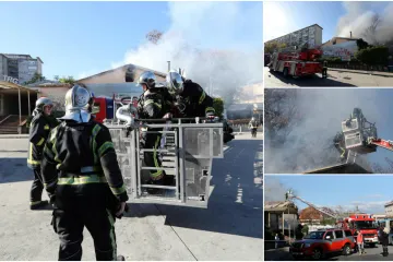 Vatrogasci gase u neposrednoj blizini Glavnog kolodvora, zapalila se napuštena zgrada