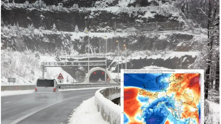 Područje Hrvatske okovat će debeli minusi, a bit će i snijega