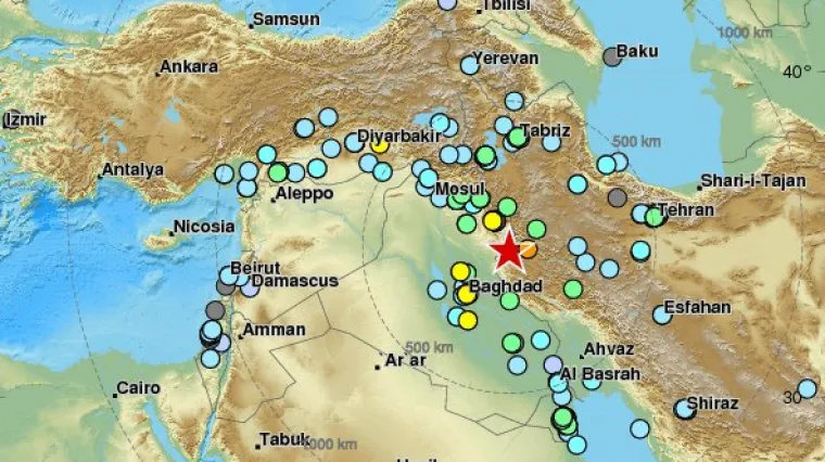 Snažan potres jakosti 7,2 stupnjeva po Richteru pogodio iračko-iransku granicu