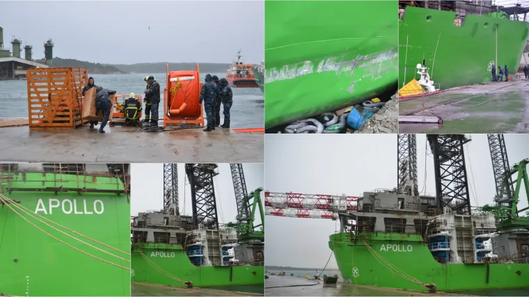 Orkanski udari bure otrgnuli s veza brod u pulskom Uljaniku: nakon sudara s drugim brodom u moru se stvorila naftna mrlja