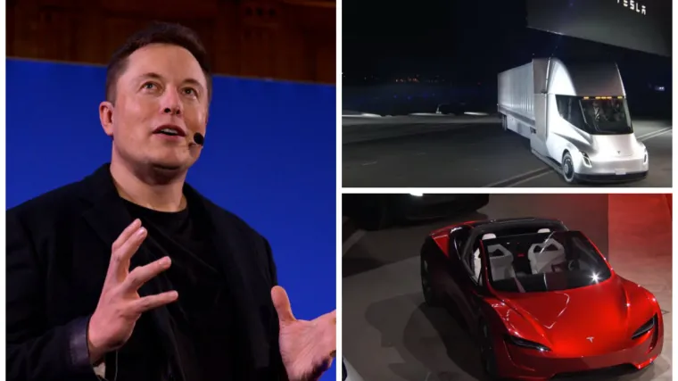 Predstavljen električni kamion Semi i novi Roadster, najbrži automobil serijske proizvodnje ikad