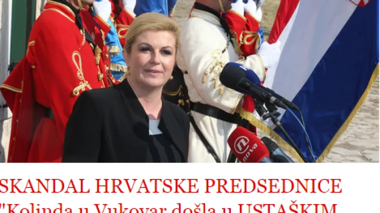 'Kolinda stigla u Vukovar u usta&scaron;kim čizmama'