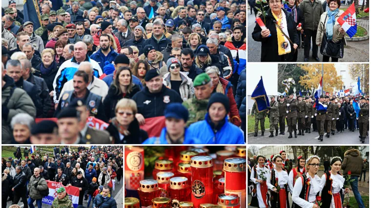 Tisuće koračale gradom, predsjednica stigla u braniteljskim čizmama i poslala poruku Srbiji