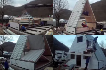Kuću koja se sklapa za samo 6 sati možete seljakati, unutra ima sve i nije uopće skupa