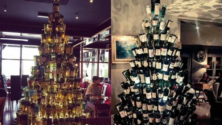 Evo genijalne ideje kako napraviti božićno drvce ako ima&scaron; puno praznih boca od vina (i jo&scaron; će&scaron; u&scaron;tedjeti)