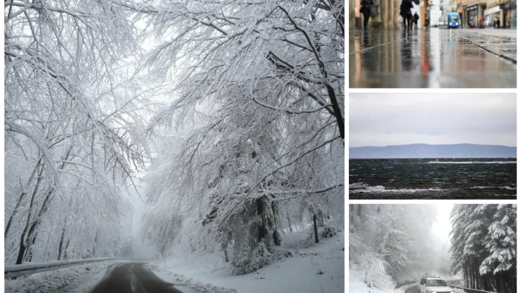 Snijeg je danas zabijelio Sljeme, a sljedeći tjedan padat će i u ovim gradovima...