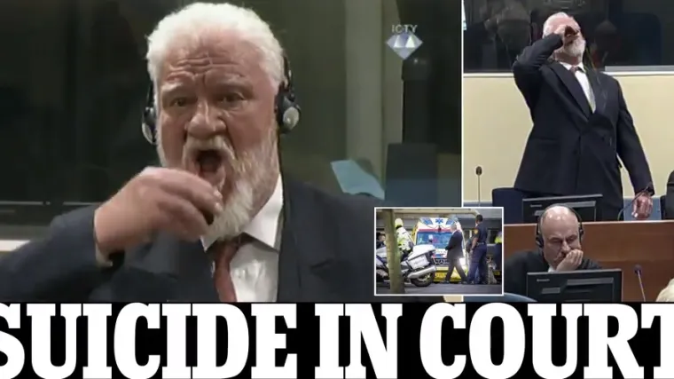 'General ispio otrov usred sudnice u Haagu'