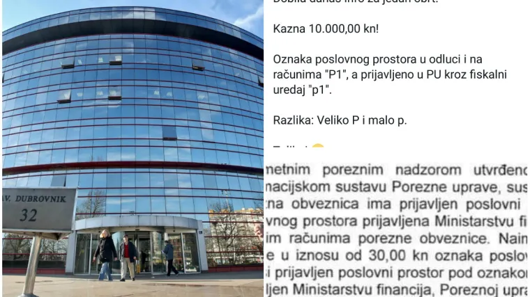 Vlasnicu obrta kaznili s 10.000 kuna jer je napisala veliko umjesto malo 'P' na računu