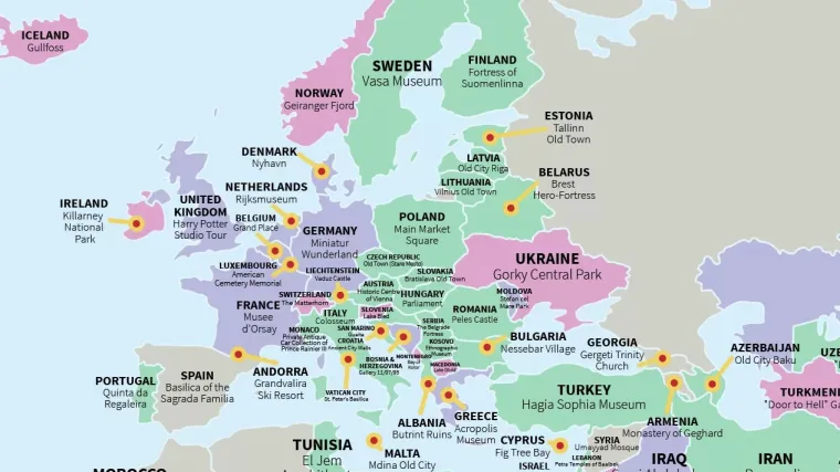 Evo &scaron;to ova karta kaže za Hrvatsku i ostale zemlje Balkana