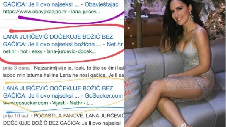 Lana zbog Net.hr-a objavila fotku na kojoj je otkrila &scaron;to je stvarno imala ispod one seksi haljine