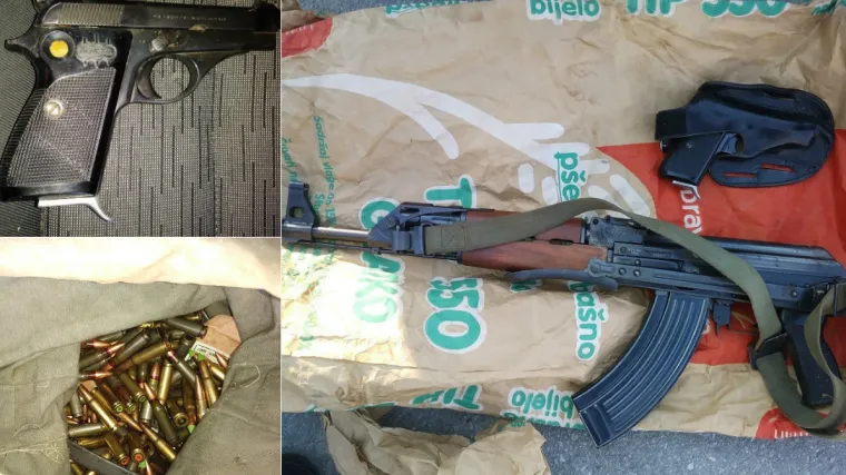 Naoružan do zuba: carinici kod mu&scaron;karca prona&scaron;li arsenal oružja i kala&scaron;njikov u vreći bra&scaron;na