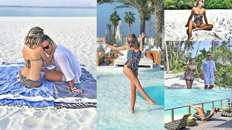 S dečkom razmjenuje nježnosti i ne skida se iz seksi badića