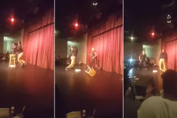 Gledatelj ga napao stolcem i stalkom za mikrofon, nitko ga nije zaustavio