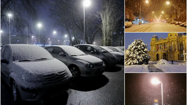 U Zagrebu jutros izmjereno 10 cm snijega - evo koliko ga ima u ostalim krajevima Hrvatske