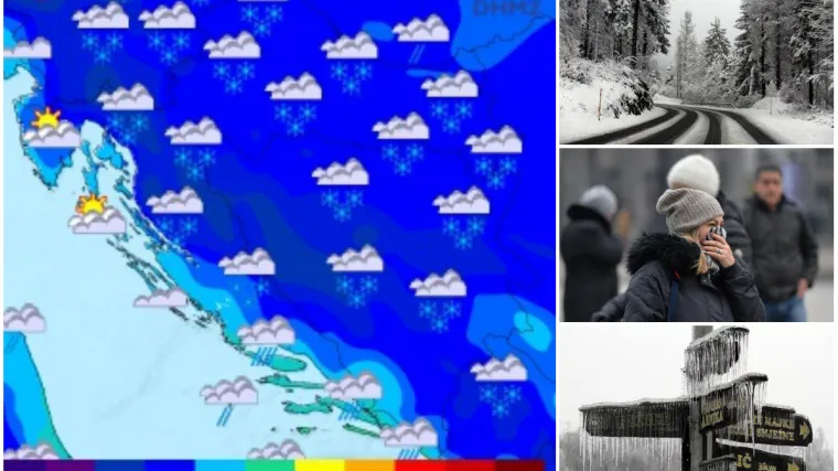 Slijede izrazito hladni dani, temperatura pada do -12, a stiže i debeli sloj snijega