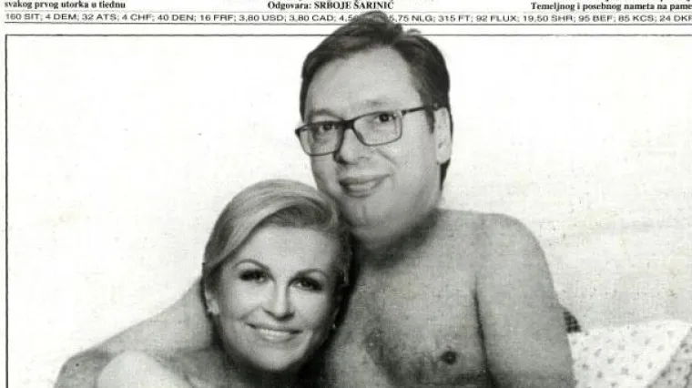 Satira na dru&scaron;tvenim mrežama do&scaron;la na svoje: Grabar-Kitarović i Vučić osvanuli na naslovnici Ferala