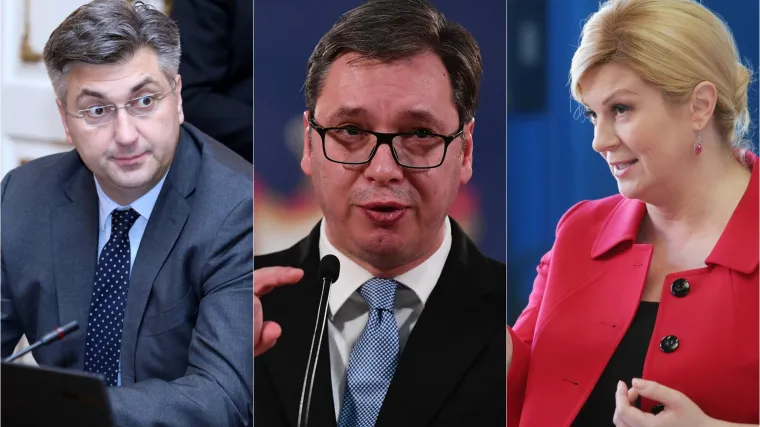 Plenković ne komentira prozivke, upitan o jučera&scaron;njim prosvjednicima koji su bijesni na predsjednicu odgovara: 'To pitajte nju'