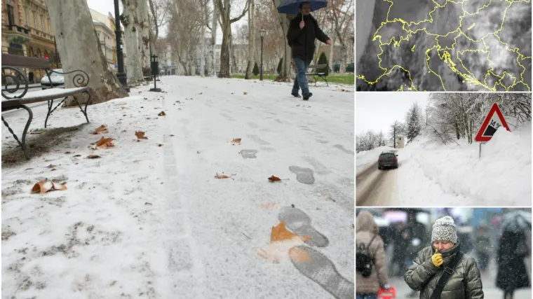 Snijeg će padati danima, bit će ga i na Jadranu, a za vikend nam sibirski zrak donosi polarne hladnoće