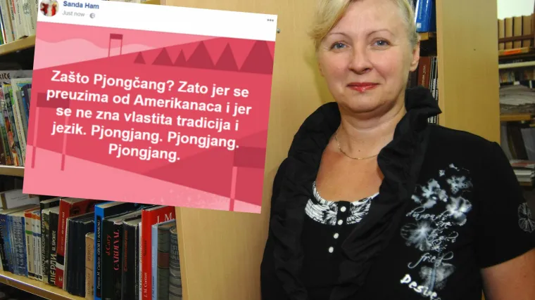 Novi gaf na naslovnici knjige za &scaron;kolski hrvatski pravopis koju supotpisuje Ham