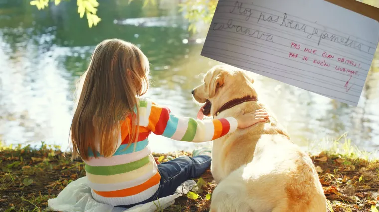 Dijete dobilo za zadatak da opi&scaron;e člana obitelji. Odlučilo se za psa, a onda je učiteljica podijelila javnost