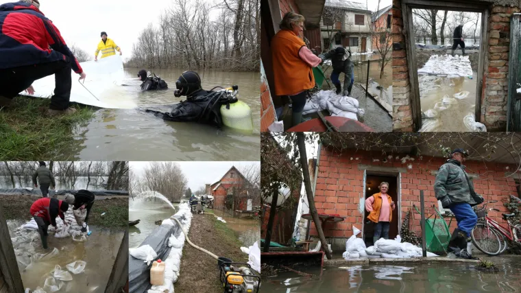 DUZS: 'Situacija je složena na vi&scaron;e lokacija', vojska uspjela povezati poplavljeni Kosinjski Bakovac