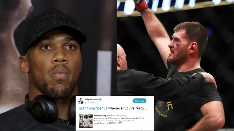 White nudi Joshui pola milijarde dolara da se bori u UFC-u, a Stipe je odu&scaron;evljen