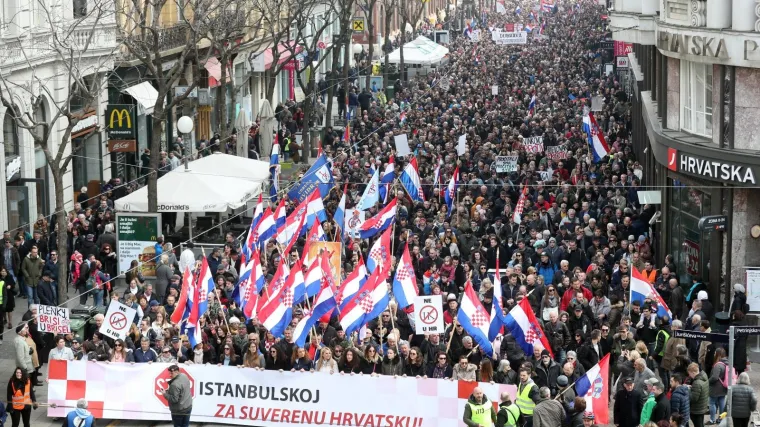 Policija pojasnila kako je izračunala brojku od 5.000 ljudi na dana&scaron;njem prosvjedu