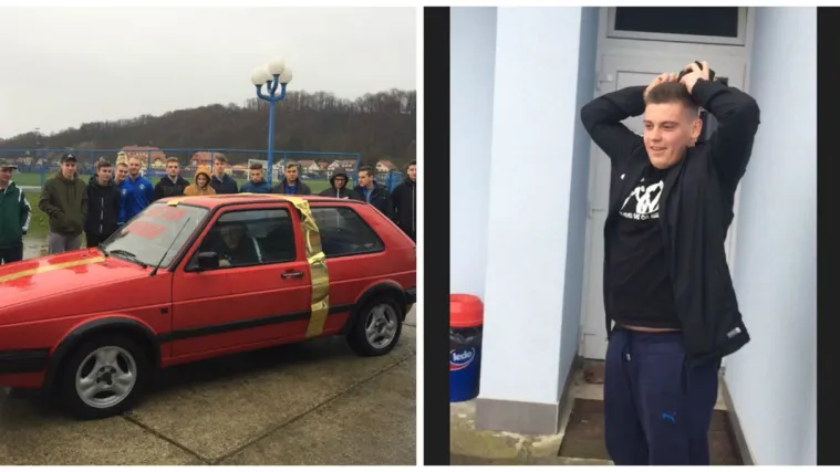 Skromnom mladom golmanu trener i suigrači ostvarili životni san