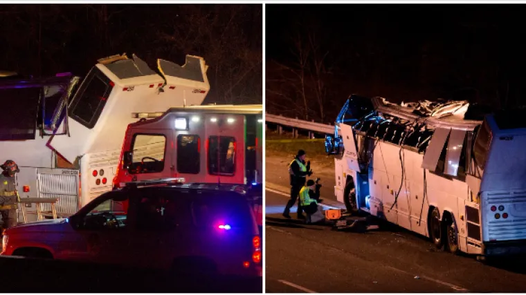 U stravičnoj nesreći barem 40 ozlijeđenih: krov autobusa koji je prevozio učenike doslovce rastrgan