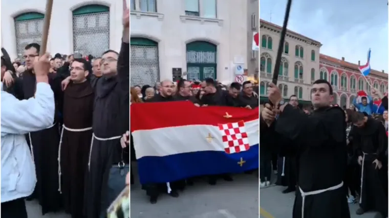 Klerikalci u elementu: pogledajte &scaron;to je jučer u Splitu snimio fratar koji je srednju zavr&scaron;io u 27. godini