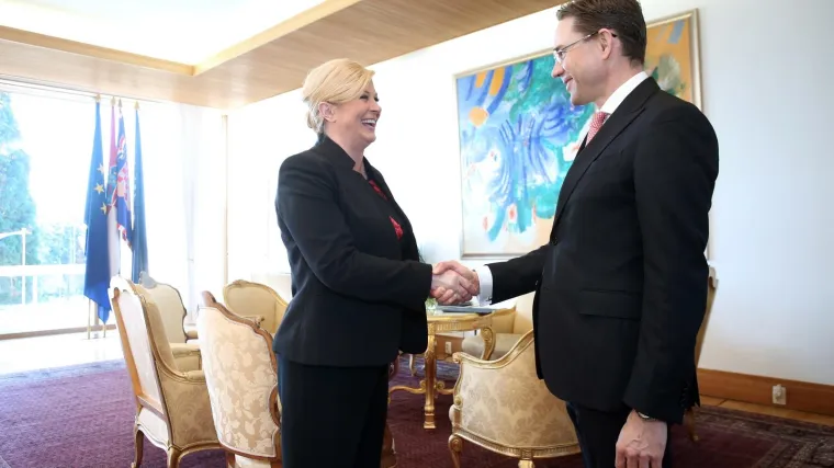 Predsjednica primila potpredsjednika EK za radna mjesta, ulaganja i konkurentnost Jyrkija Katainena