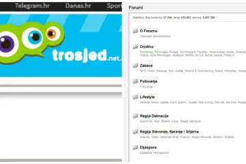 Obavijest korisnicima: Net.hr-ovi servisi Trosjed i Forum prestaju s radom