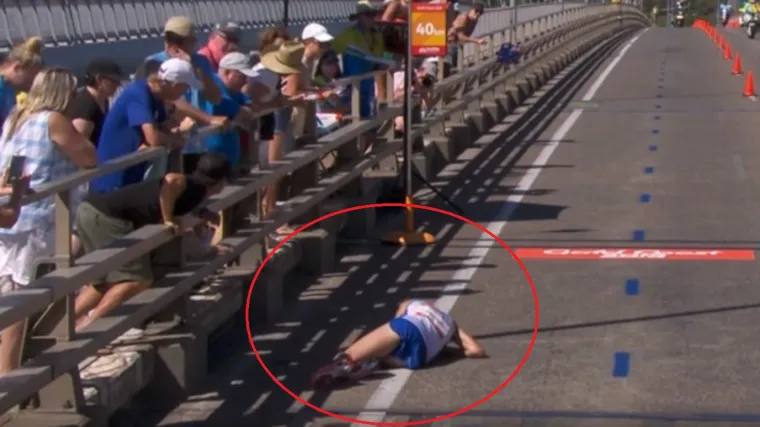 Maratonac udario glavom u ogradu i sru&scaron;io se, nitko mu nije htio pomoći