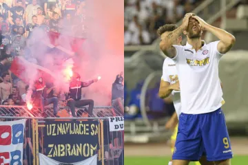 Navijači u centru Splita napali igrače Hajduka, Futacs dobio nogom u glavu